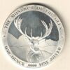 Baird & Co Silver One Ounce Monarch Of The Glen . This round does feature the Monarch of the Glen The round contains one ounce of .9999 fine silver.