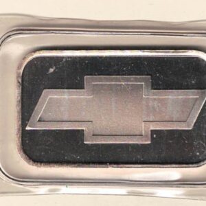 One Ounce Silver Bar Chevrolet Badge. All of our silver bars have been pre-owned and are in stock. This bar contains one ounce of 999 fine Silver.