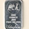 One Ounce Silver Bar Silvertowne Mint. All of our silver bars have been pre-owned and are in stock. This bar contains one ounce of 999 fine Silver.