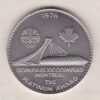 1976 Platinum Canada Olympic Medal. This was issued to raise funds for the British Olympic Team at the 1976 Summer Olympics in Montreal.