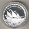 2007 Solomon Islands Silver Proof One Ounce Galera Veneziana Sailing Ship in Full Sail. The coin contains one ounce of 999 fine silver.