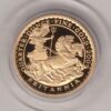 2009 Gold Proof Quarter Ounce Britannia coin featuring Queen Elizabeth II on the Obverse. The standing Britannia in chariot on the Reverse.