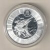 2017 Silver Cayman Islands One Ounce Marlin Fish One Dollar coin. This coin features Elizabeth II. This coin contains one ounce of 999 fine silver.