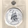 2022 Silver Rwanda One Ounce USS Constitution. This coin does feature the USS Constitution. The coin contains one ounce of 999 fine silver.