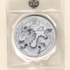 2024 Silver Rwanda One Ounce Lunar Year Of The Dragon. This coin does features a Dragon. The coin contains one ounce of 999 fine silver.