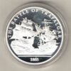 Silver One Ounce Battle Of Trafalgar. This round does feature the Battle of Britain. The round contains one ounce of .999 fine silver.