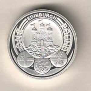 Boxed 2011 Edinburgh Piedfort Silver Proof £1 Coin. This Piedfort silver One pound coin comes as issued with box and certificate.