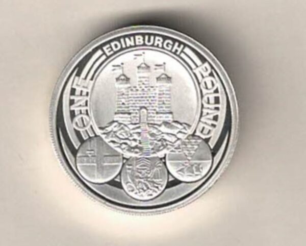 Boxed 2011 Edinburgh Piedfort Silver Proof £1 Coin. This Piedfort silver One pound coin comes as issued with box and certificate.