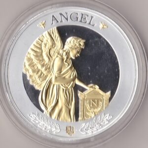 2021 Saint Helena Silver Proof One Ounce Napoleon's Angel. This coin has Elizabeth II on the obverse. This coin contains one ounce of .999 fine silver.