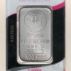 One Ounce Silver Bar Nadir Metal. All of our silver bars have been pre-owned and are in stock. This bar contains one ounce of 999 fine Silver.