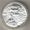 Silver Two Ounce No Prey No Pay Mermaid. This two ounce fine silver round has a Mermaid & ship on one side & skull on the other side.