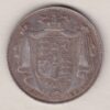 1834 Silver Halfcrown coin with King William IV on the Obverse. A crowned and mantled shield of arms, with date below on the reverse.