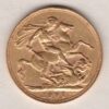 1907 Gold Sovereign Coin. The coin features King Edward VII on the Obverse. St George and the dragon on the reverse. London Mint.