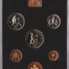 1978 Royal Mint Proof Set. This set contains six coin. The set comes cased as issued by the Royal Mint. Coinage of Great Britain and Northern Ireland.