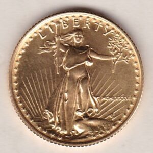 1987 Gold USA Quarter Ounce Eagle coin. Investment half ounce gold coin featuring Liberty on the Obverse. The Eagle on the Reverse.