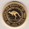 1989 Gold Australia Quarter Ounce Kangaroo coin. This investment gold coin features Queen Elizabeth II on the Obverse. The kangaroo on the Reverse.