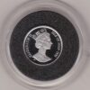 1991 Platinum Proof Tenth Ounce Isle Of Man Noble Coin. The coin features Queen Elizabeth II on the obverse and a Viking boat on the reverse.