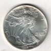 1994 Silver USA One Ounce Eagle. The liberty is on the obverse, The eagle is on the reverse. The coin contains one ounce of 999 fine silver.