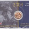 2004 Gold Half Sovereign coin featuring the fourth portrait of Queen Elizabeth II on the Obverse. St George and the dragon on the Reverse.