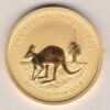 2005 Gold Australia Half Ounce Kangaroo coin. Investment half ounce gold coin featuring Queen Elizabeth II on the Obverse. The kangaroo on the Reverse.