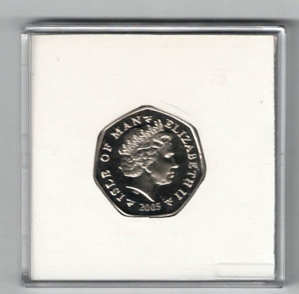 2005 Isle Of Man Christmas Fifty Pence Coin - Image 2