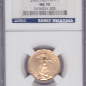 2009 Gold USA Quarter Ounce Eagle coin. Investment half ounce gold coin featuring Liberty on the Obverse. The Eagle on the Reverse.