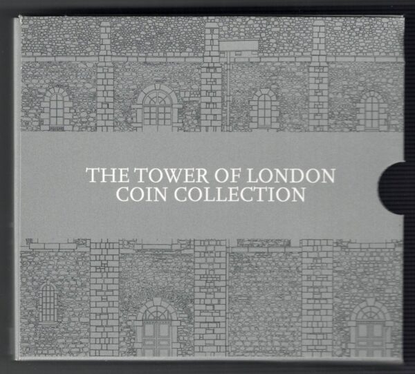 2020 Five Pounds Tower Of London Four Coin Cupro nickel set featuring Queen Elizabeth II on the Obverse. All coins are in stock.