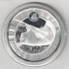 2023 Silver Cayman Islands One Ounce Stingray Swimming One Dollar coin. This coin contains one ounce of 9999 fine silver.