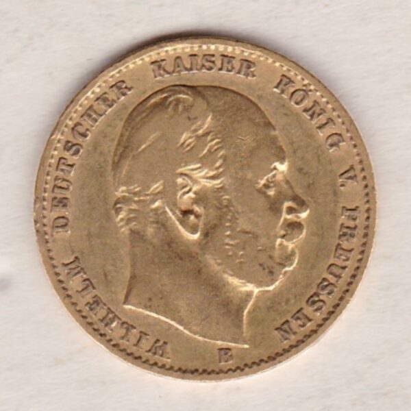 1872 B Germany Gold Ten Mark - Image 2