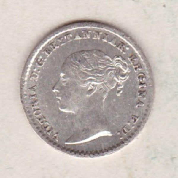 1872 Silver Maundy Penny - Victoria Young Head - Image 2