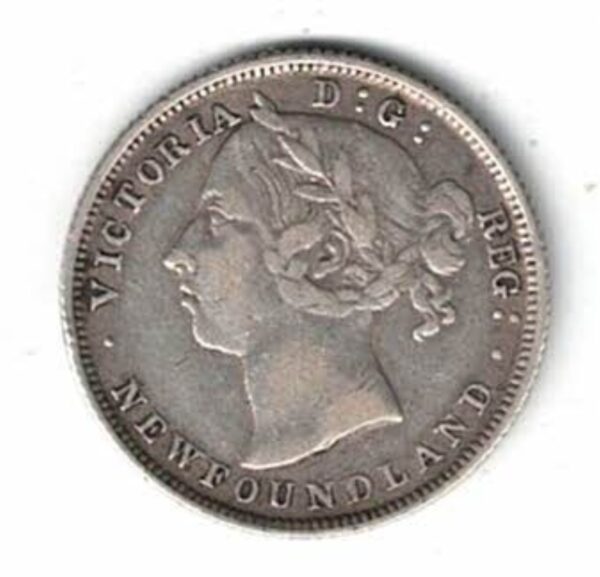 1882H Newfoundland Canada Silver 20 Cent Coin - Image 2