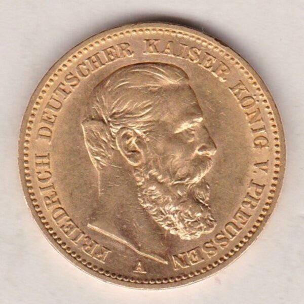 1888 A Frederick III Germany Gold Twenty Mark - Image 2