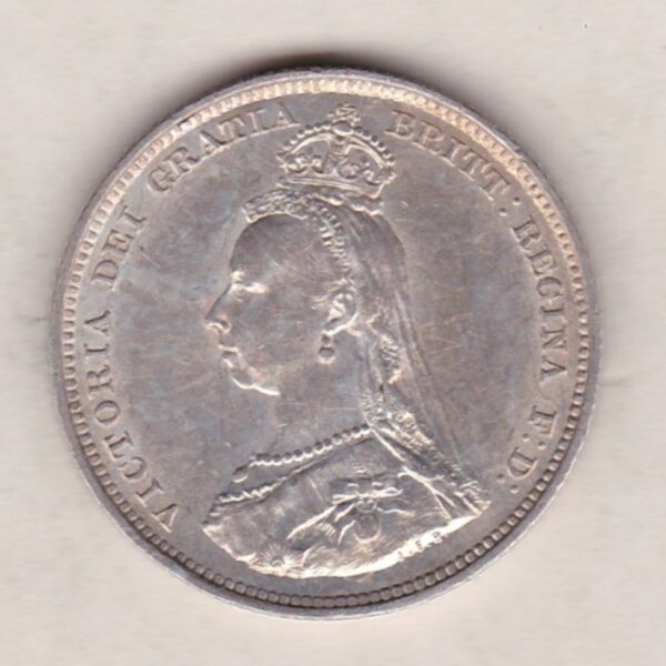 1888 Silver Shilling – Victoria Jubilee Head - Image 2