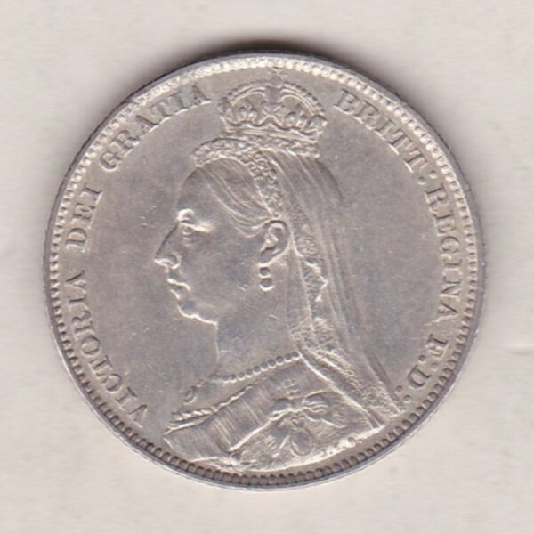 1890 Silver Shilling – Victoria Jubilee Head - Image 2