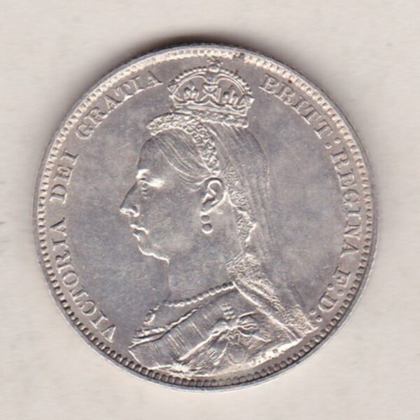 1892 Silver Shilling – Victoria Jubilee Head - Image 2