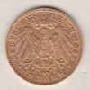 1893 D Germany Gold Ten Mark coin featuring the bust of Otto king of Bavaria on the obverse. The crowned imperial eagle on the reverse.