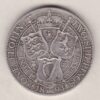 1894 Silver Florin coin. The portrait of Queen Victoria on the Obverse. With a crown above shields of England, Scotland and Ireland on the reverse.