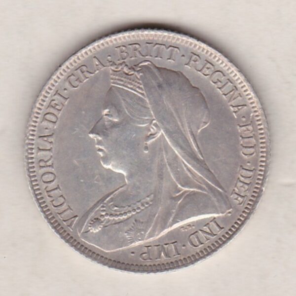 1901 Silver Shilling – Victoria Old Head - Image 2