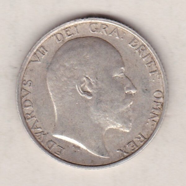 1907 Silver Shilling – Edward VII - Image 2