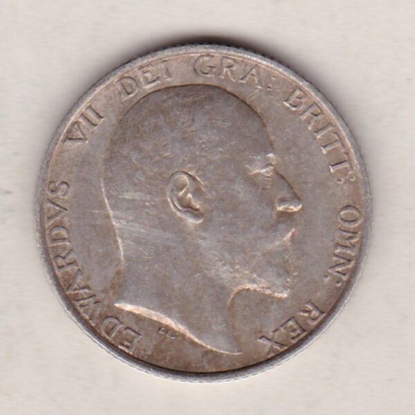 1909 Silver Shilling – Edward VII - Image 2