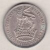 1927 Silver Shilling coin featuring King George VI on the Obverse. The Reverse features a crowned lion with date and denomination.