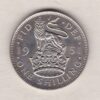 1951 proof English shilling cupro nickel coin featuring King George VI on the Obverse. The crowned English lion appears on the Reverse.