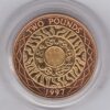 1997 Gold Proof Two Pounds coin. This coin comes in the capsule and presentation box with certificate as issued by the Royal Mint.