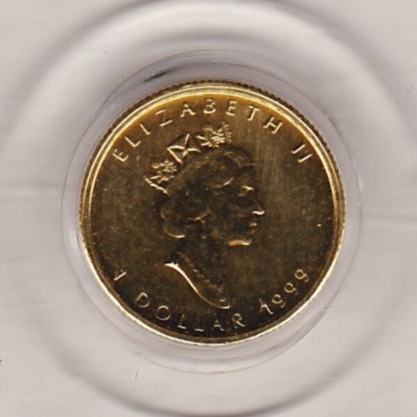 1999 Canada Gold Twentieth Ounce Maple Leaf - Image 2