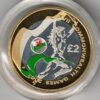 Loose 2002 Two Pounds .925 Piedfort Silver Proof Commonwealth Games Coloured Wales Flag . All coins are in stock for despatch.