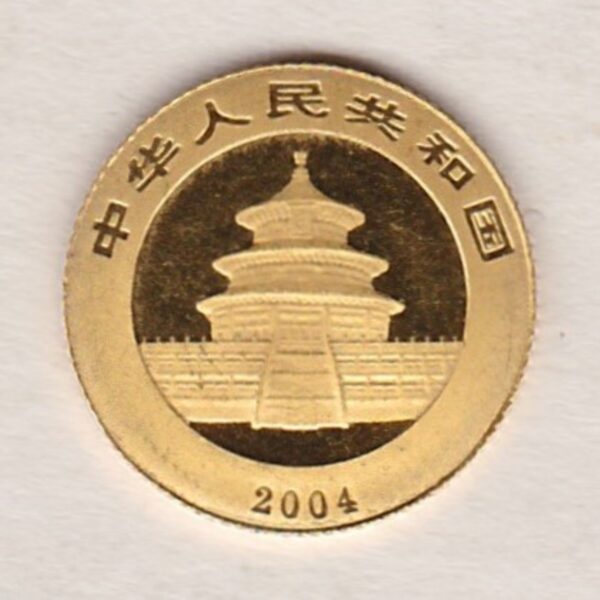 2004 China Gold Twentieth Ounce Panda - Image 2