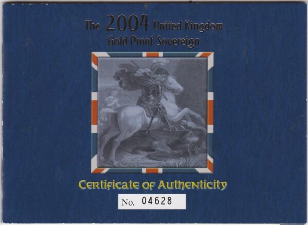 2004 Gold Proof Sovereign Coin - Image 3