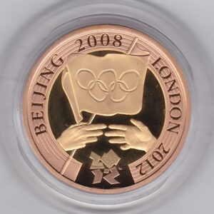 2008 Gold Proof Two Pounds Handover Coin. This coin comes in the presentation box with certificate as issued by the Royal Mint.