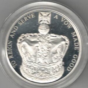 2013 Five Pounds Double Thickness Piedfort Silver Proof Queen's Coronation. All coins are in stock for despatch. You are buying one coin.