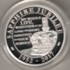 2017 Five Pounds Double Thickness Piedfort Silver Proof sapphire jubilee. All coins are in stock for despatch. You are buying one coin.